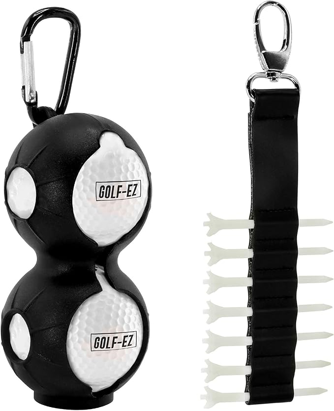 Golf Essentials Kit | Must Have Golf Accessories - Golf Water Brush, Golf Towel, Golf Club Brush, Golf Ball Marker, Divot Repair Tool, Golf Ball & Golf Tee Holder, Golf Gifts for Men