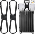 Chelmon 2 Pack Luggage Straps, Ajustable Elastic Bungee Belt for Suitcases, Add Extra Bag Easy and Securely for Travel
