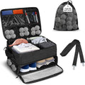 LIWSHWZ 3 Layer Golf Trunk Organizer,Golf Gifts for Men with Separate Mesh Bag for Golf Balls,Large Capacity-40 Golf Balls,2 Pairs of Golf Shoes, Gloves, Clothes, Golf Gift for Men Women