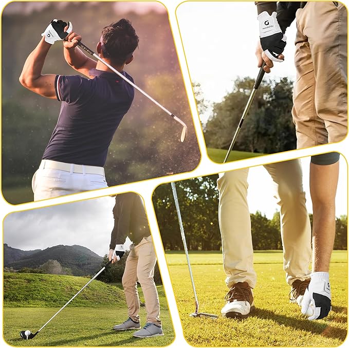 Golf Gloves Mens & Womens Performance Golf Gloves,Luxurious Palm Material for Unmatched Feel