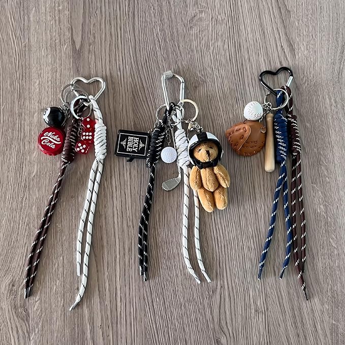 Tote Bag Purse Charms for Handbags - Cute Keychain, Y2K Rope Key Chain Accessories - Designer Jewelry Gift for Women