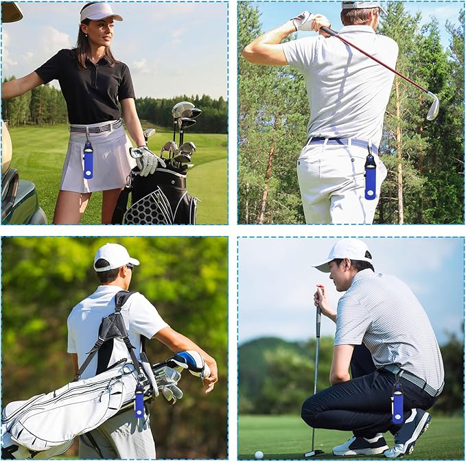 PATIKIL Golf Ball Carry Bag, Golf Tee Holder Pouch Portable Neoprene Golf Ball Holder with Clip for Men and Women Storage Gift