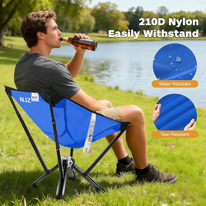 Folding Camping Chair — Compact & Easy to Use, Portable Chair for Outdoor Activities, Beach, Camping & Casual Relaxation