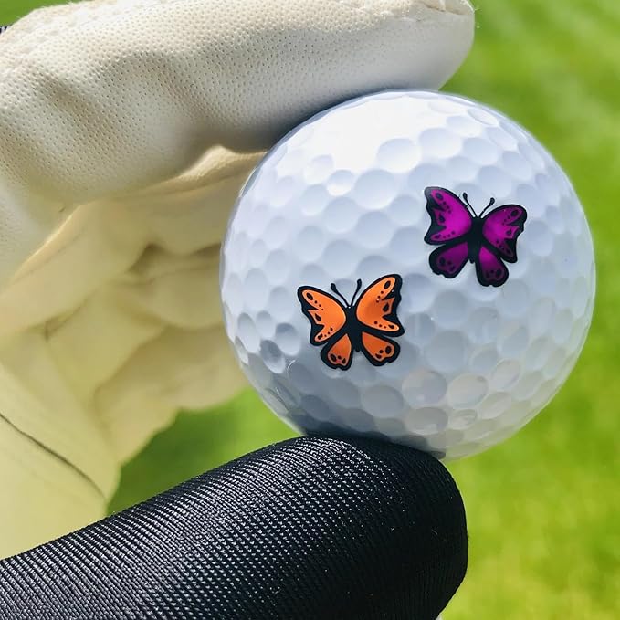 Golfdotz - USGA Rule Conforming Novelty Golf Ball Markers, Golf Ball Stickers for Marking Balls, No More Smearing from Stamps, Gifts for Golfers, Dads, and Retirees, (CreaturesCollection; 18-32 Count)