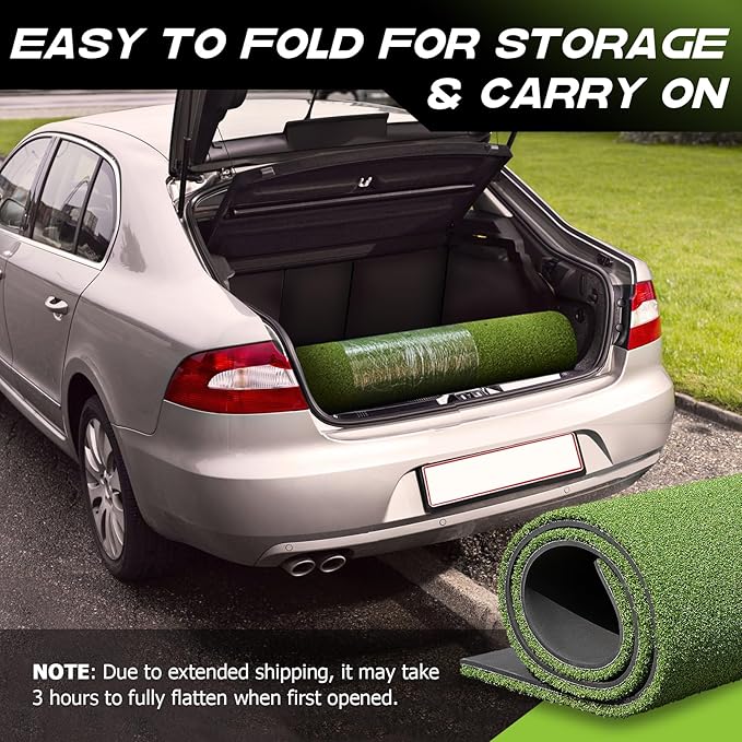 Bltend Golf Mat: 5x4ft & 5x5ft Heavy-Duty Golf Hitting Mats Practice Outdoor/Indoor, Elite Dense Artificial Turf Matt Training Aid for Backyard/Garage/Driving Range/Simulators