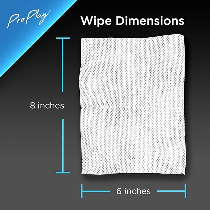 ProPlay Club Grip Cleaning Wipes | Powerful Cleaner Removes Grime, Dirt, and Sweat | Restore Tackiness of Golf Club Grips | Convenient, Resealable Pack - Unscented 24 Pack