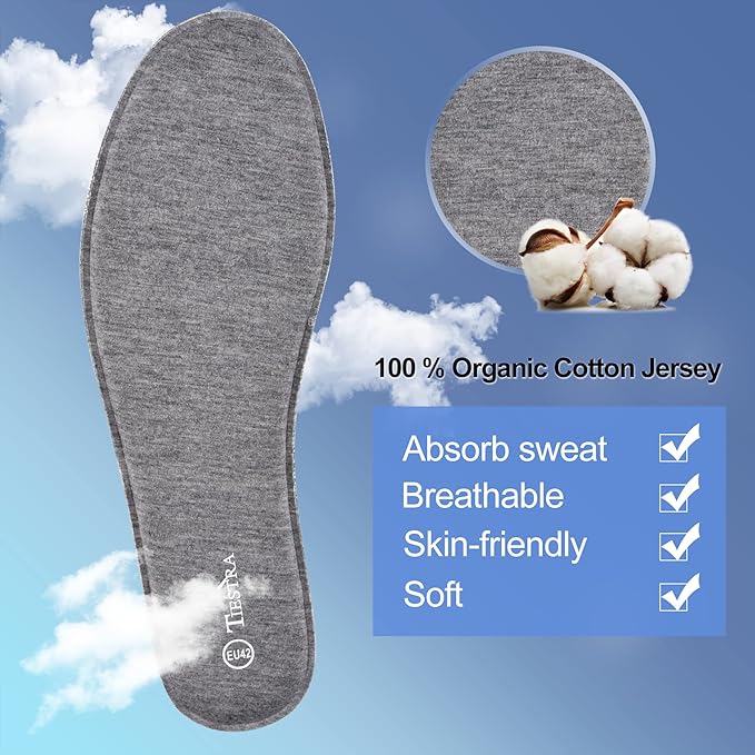 3 Pair -Shoe Inserts for Mens Memory Foam Insoles,Replacement Insoles for Work Boots Running Shoes, Cushion Shock Absorbing for Foot Pain Relief, Comfort Breathable Inner Soles Grey 45EU/US12