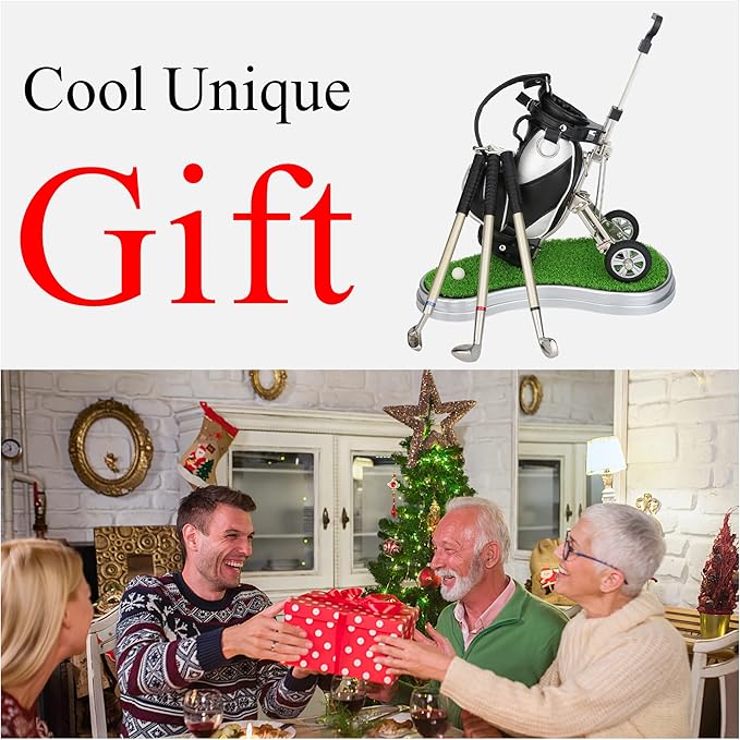 Golf Pen Holder Office Desk Decor Cool Unique Gift - Best Choice for Golf Love
