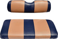 Seat Cover Replacement for Yamaha Drive or G-29 Golf Cart - Front Bench Seat - Premium Marine Vinyl - 5 Panel Stitching - Staple On Installation - Two-Tone Golf Cart Seat Covers (Blue & Tan)