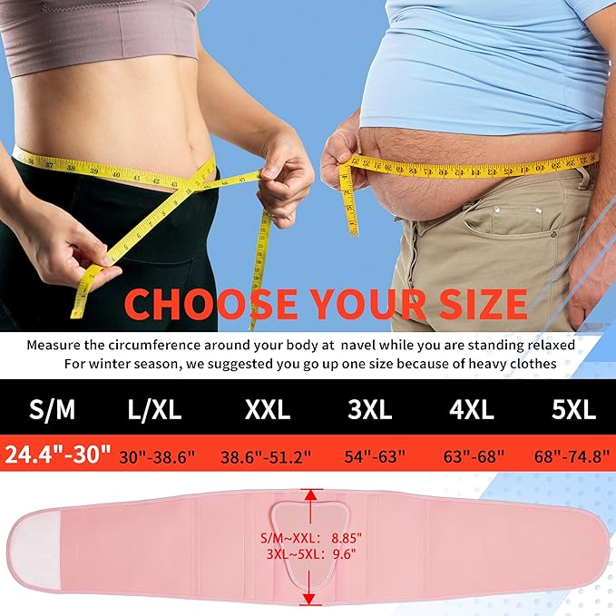 FEATOL Back Brace for Lower Back Pain, Breathable Back Support Belt for Women & Men with Lumbar Pad, Lumbar Support Belt for Heavy Lifting & Work, Pink, 4XL (Circumference:63-68")