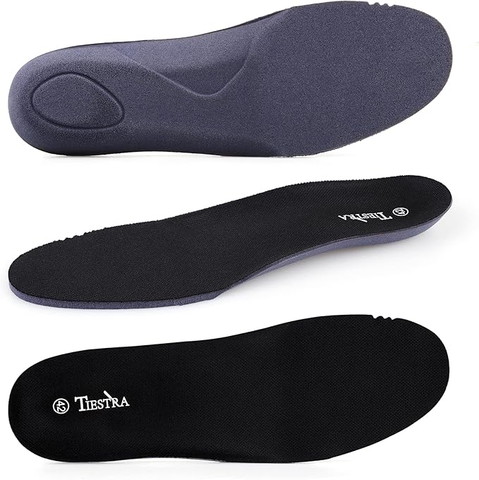Insoles for Womens Memory Foam Shoe Inserts,Replacement Insoles for Work Boot Running Shoes-Shock Absorption and Cushion for Feet Relief,Comfort Inner Soles for Everyday Use Black 41EU/US10