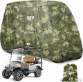 10L0L Heavy Duty 650D Golf Cart Cover for 2/4/6 Passengers EZGO, Club Car and Yamaha, All Weather Outdoor Protection Weatherproof