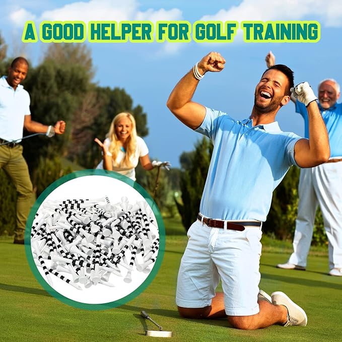Mudder 600 Pack Golf Tees Bulk Wooden Golf Tees Multicolor Wood for Men Balls Accessories