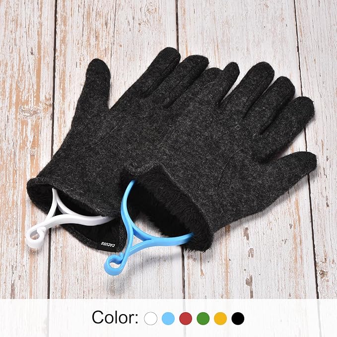 PATIKIL Golf Gloves Stretcher, 4 Pack Plastic Keeper Support Rack Holder Dryer Hanger Frame for Sports Gloves Maintenance, Black