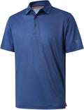 Golf Shirts for Men Dry Fit Short Sleeve Print Performance Moisture Wicking Polo Shirt