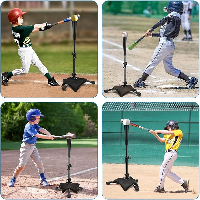 Baseball Tee for Kids,Batting Tee,Softball Tee,Youth Hitting Tee,Teeball Tee,Travel Tee,Easy Adjustable Height