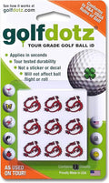Golfdotz - USGA Rule Conforming Novelty Golf Ball Markers, Golf Ball Stickers for Marking Balls, No More Smearing from Stamps, Gifts for Golfers, Dads, and Retirees, (CreaturesCollection; 18-32 Count)