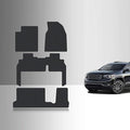 TOUGHPRO Floor Mats Accessories 1st + 2nd + 3rd Row for GMC Acadia 2nd Row Bench Seats All Weather Heavy Duty Black Rubber 2007 2008 2009 2010 2011 2012 2013 2014 2015 2016