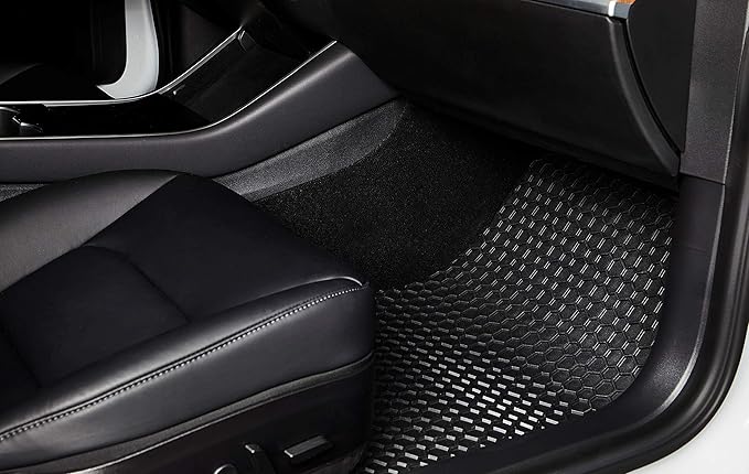 TOUGHPRO Floor Mats Accessories Set (Front Row + 2nd Row) for Infiniti QX80 All Weather Heavy Duty (Made in USA) Black Rubber 2014 2015 2016 2017 2018 2019 2020 2021 2022 2023 2024