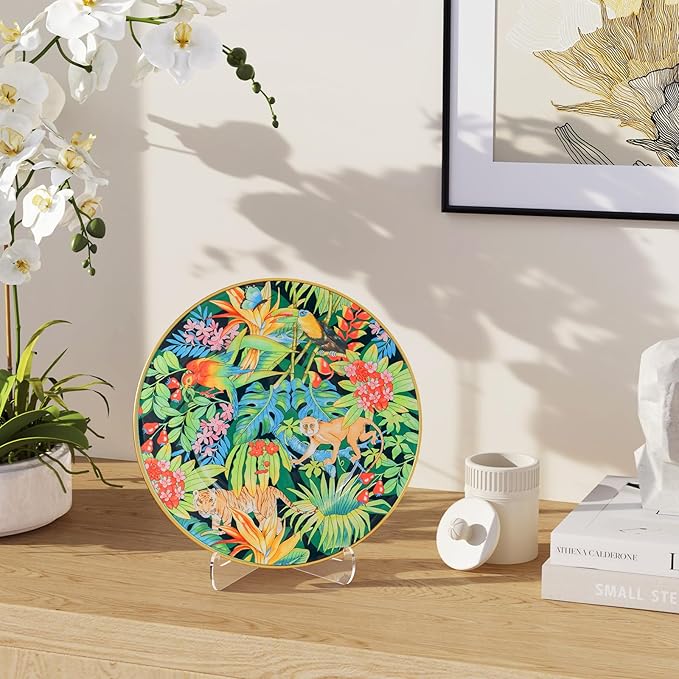 5 Pack Acrylic Display Stand, Plate Stand for Display, Clear Easel Stand, Display Holder for Card, Frame, Picture, Magazine, Book, CD, Phone (Small/ 3 Inch)