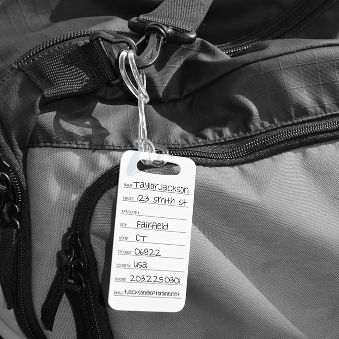 ChalkTalkSPORTS Golf Luggage & Bag Tag | Personalized Male Golfer | Standard Lines on Back | Small | Green