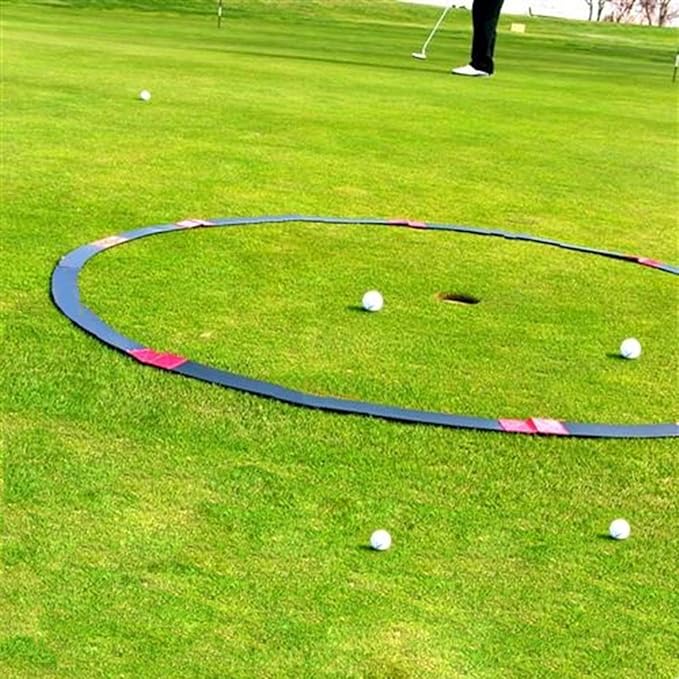 Precision Rings – Golf Chipping Circles, Putting Target Trainer | Flexible Visual Indicator Rings for Green Shot Control and Accuracy Practice, Lightweight Setup for Indoor Lawn Or Backyard Golf T