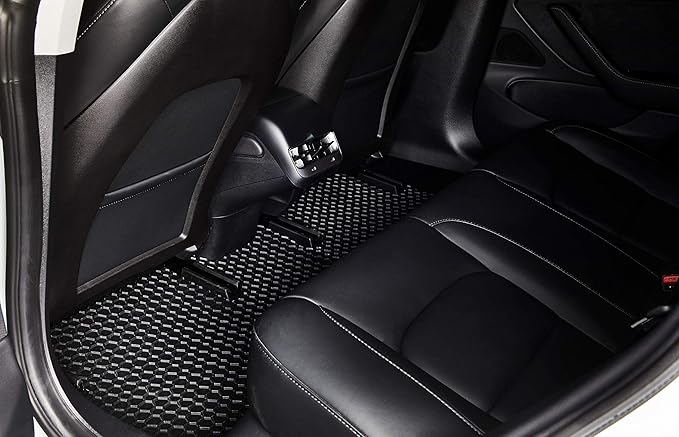 TOUGHPRO Full Set Floor + 3rd Row Down Cargo Mat Accessories Set for Infiniti QX80 2nd Row Bucket Seating with Full Console All Weather Heavy Duty (Made in USA) Black Rubber 2025 2026