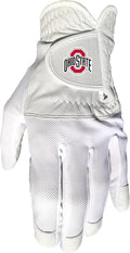 Team Golf NCAA Men's Left Hand Golf Glove, For Right Handed Players, One Size, Includes Removable Double-Sided Magnetic Ball Marker