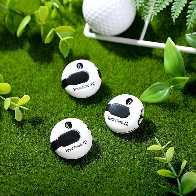 Frienda Golf Score Counter Mini Golf Stroke Counter with One Touch Reset and Simple Attachment to Scorekeeper Glove in