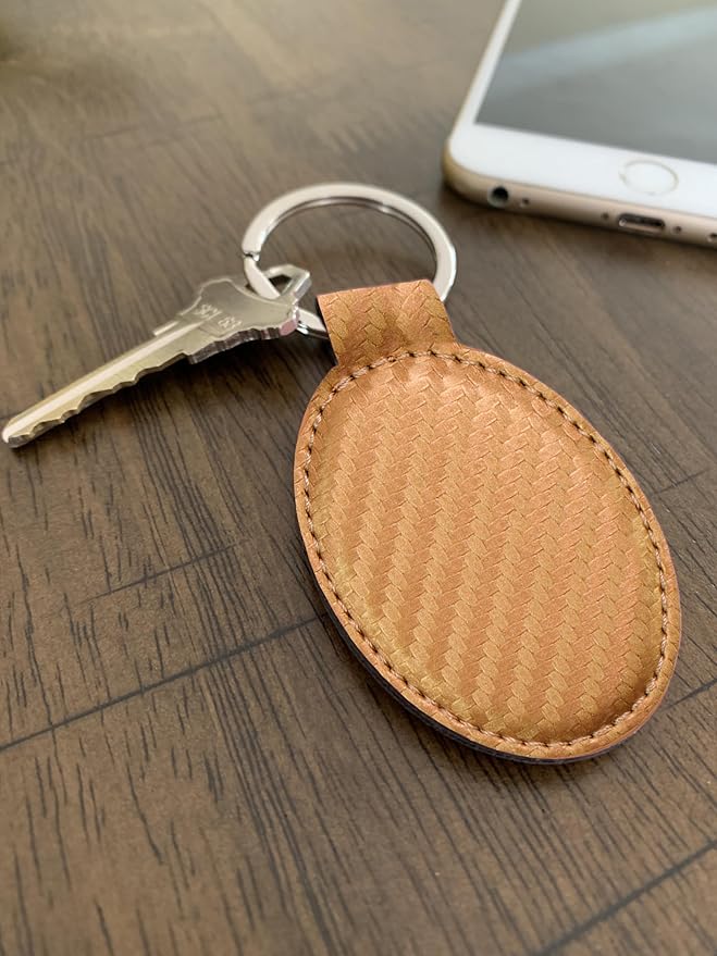 LaserGram Oval Keychain, Water Polo, Personalized Engraving Included