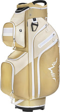 Golf Cart Bag, 15 Way Organizer Divider Top with Handles and Rain Cover