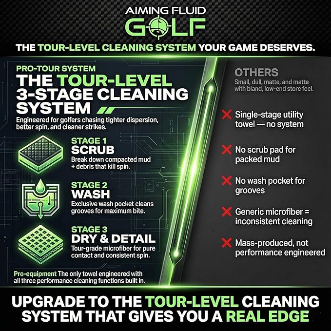 Magnetic Towel Club Glove Gear - Microfiber Rag with Magnet for Golfcart Bags for Men and Women Golfers Accessories Limited Edition 1 of 25 Christmas