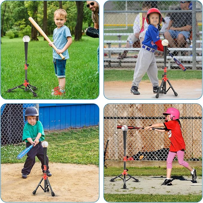 Baseball Tee for Kids,Batting Tee,Softball Tee,Youth Hitting Tee,Teeball Tee,Travel Tee,Easy Adjustable Height