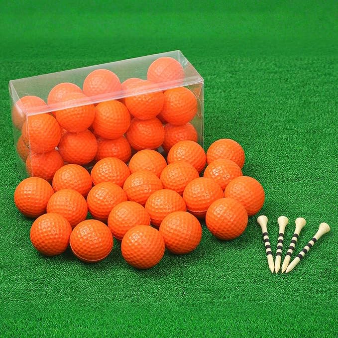 20 Pack Practice Golf Balls,41mm Foam Golf Balls,Limited Flight Design with Realistic Feel Durability,Perfect for Indoor or Outdoor Golf Training,Backyard Drills