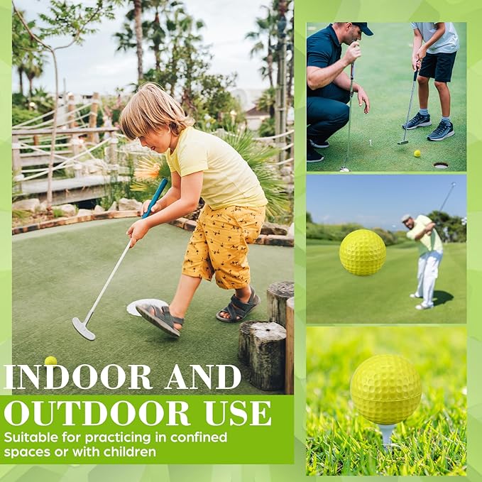 12 Pcs Foam Golf Practice Balls Soft Foam Balls for Golf Practice Realistic Feel and Flight Sport Training