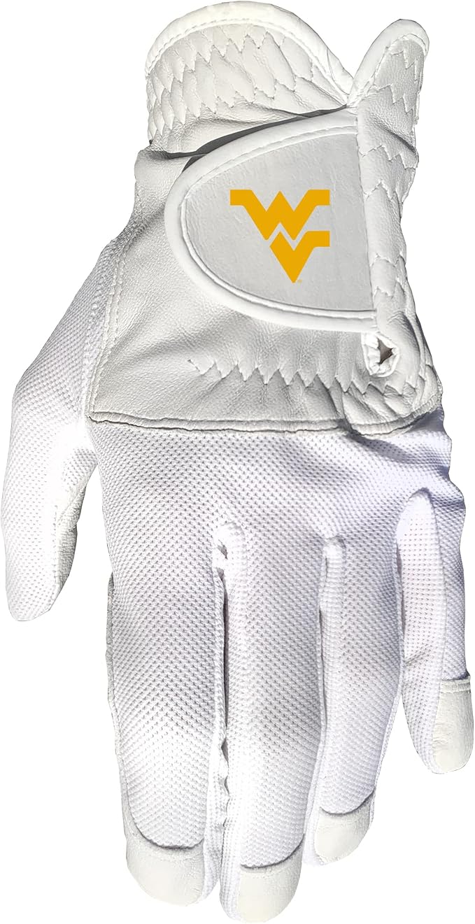 Team Golf NCAA Men's Left Hand Golf Glove, For Right Handed Players, One Size, Includes Removable Double-Sided Magnetic Ball Marker