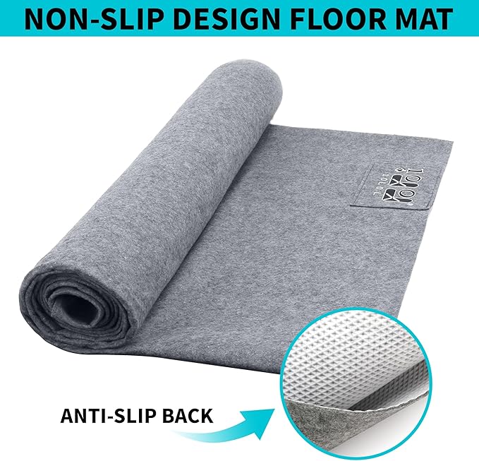 10L0L Golf Cart Garage Mat,Durable, Waterproof, Oil-Resistant,Anti-Slip Universal Parking Mats for Yamaha Club Car EZGO Golf Cart/Motorcycle/ATV/UTV,Size 106" x 59"