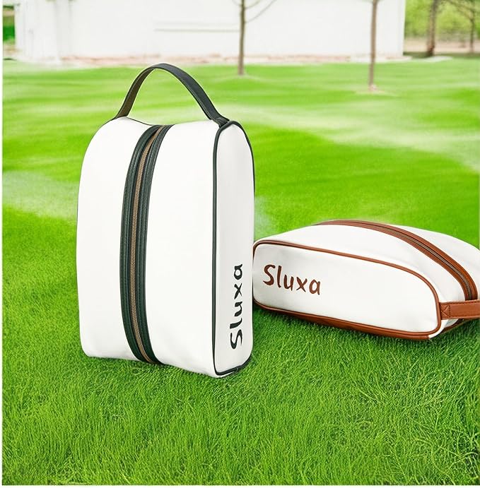 Classic golf shoe bag, Waterproof golf shoe bag for women men, Lightful Green travel shoe bag shoe storage bag.