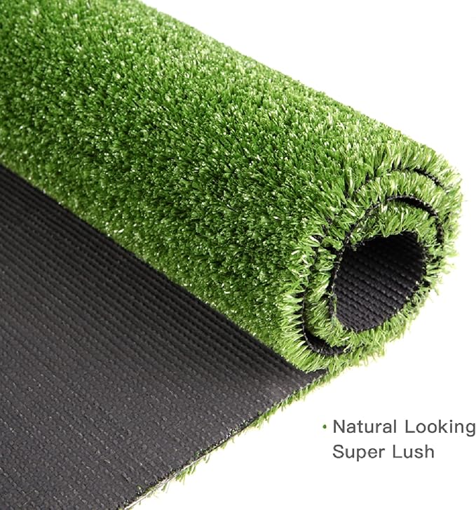 Artificial Grass Turf, 10ft x 16ft (160 ft²) Indoor Outdoor Fake Astroturf Rug Carpet Mat for Balcony Decor Backyard Patio Backdrop Fence Wall Decorations Dogs