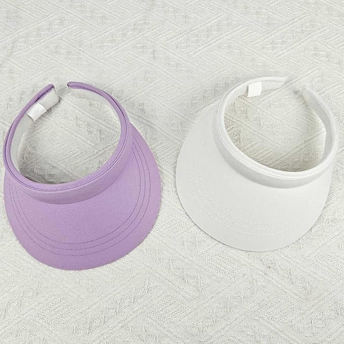 2 Pack Visor Women Men Sun Hat Clip On Visors Adjustable Sport Wide Brim Cap