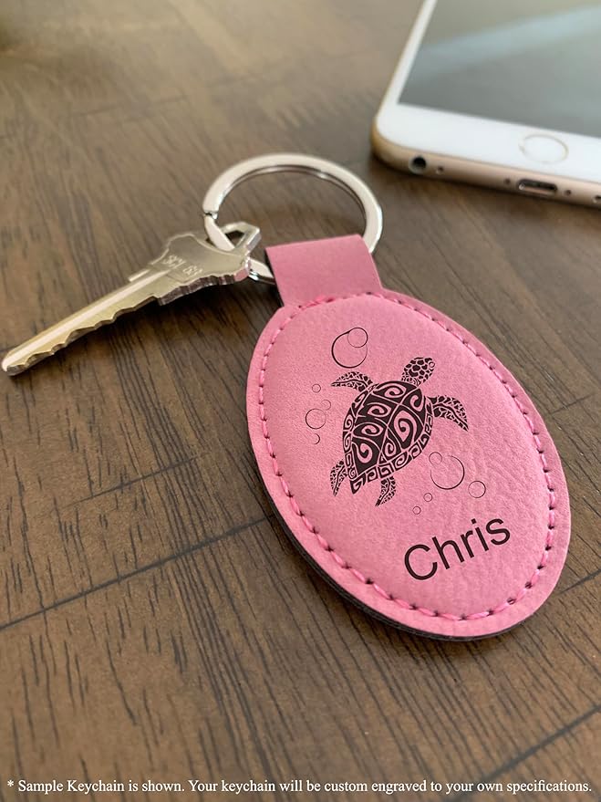 LaserGram Oval Keychain, Water Polo, Personalized Engraving Included