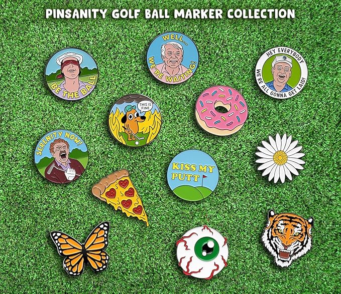 Pinsanity Funny 'Serenity Now!' Golf Ball Marker and Hat Clip