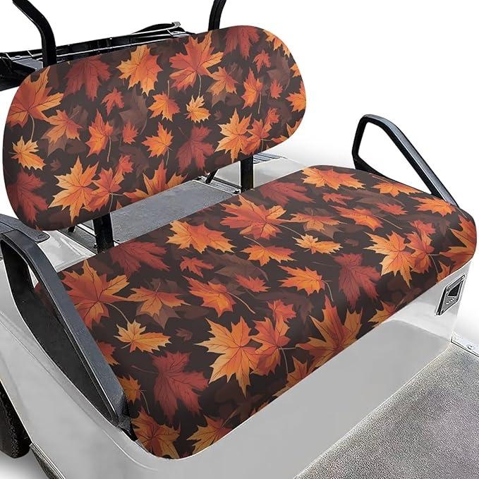 Golf Cart Seat Covers, Universal Fit & Nonskid Bottom Fits for Club Car 2 Person Seats Golf Carts