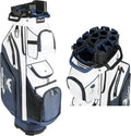14 Way Full-Length Divider Top Men Golf Cart Bag, Fixed Slots Clubs Organized Premium Oxford Cloth Women 13 Pockets Black Blue Green Golf Bag with 3 Handles Cooler Rain Cover