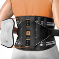 Lower Back Brace for Women, Back Belt Support for Men with 8 Stays, Soft Lumbar Support with Full Protection, Orange Size XXL