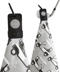 Magnetic Golf Towels for Golf Bags with Clip & Ultra Strong Magnet - Waffle Weave Microfiber Towel for Secure Hold on Bags & Carts - Ideal Club Cleaner & Accessories - Golf Cart