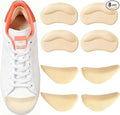 8 Pcs Shoe Fillers & Heel Pads for Loose or Too Big Shoes – Toe Cushions & Heel Grips for Women and Men, Comfort Insoles for Heels, Sneakers, Boots – Pain Relief & Better Fit(Beige)