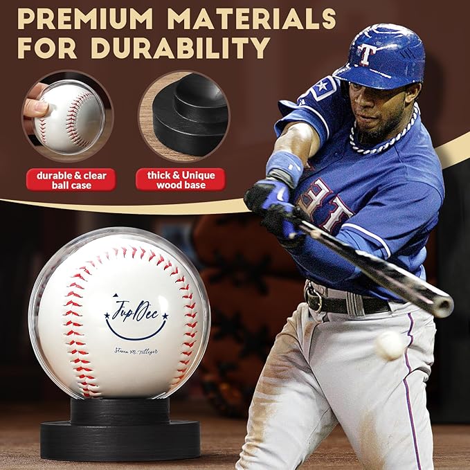 Baseball Display case Round Black