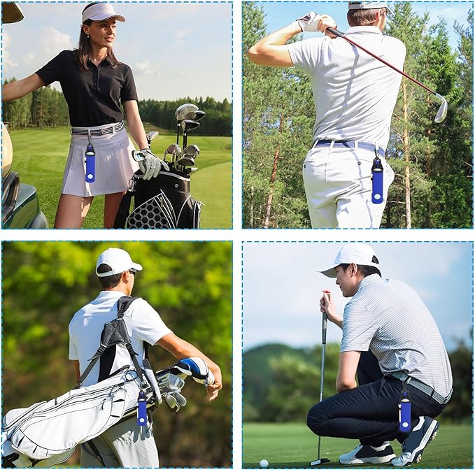 PATIKIL Golf Ball Carry Bag, Golf Tee Holders Pouch Portable Neoprene Golf Ball Holder with Clip for Men and Women Storage Gifts