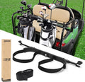 10L0L No Drilling Golf Cart Bag Holder, Universal Adjustable Rear Seat Bag Attachment for 2+2 Seater with 1” Square Metal Frame (Not for Plastic), Stainless Steel Bracket, Fits Yamaha,EZGO, Club Car